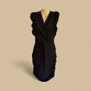 NWT Line + Dot Harlow Mini Dress Small/Medium Black Criss-Cross